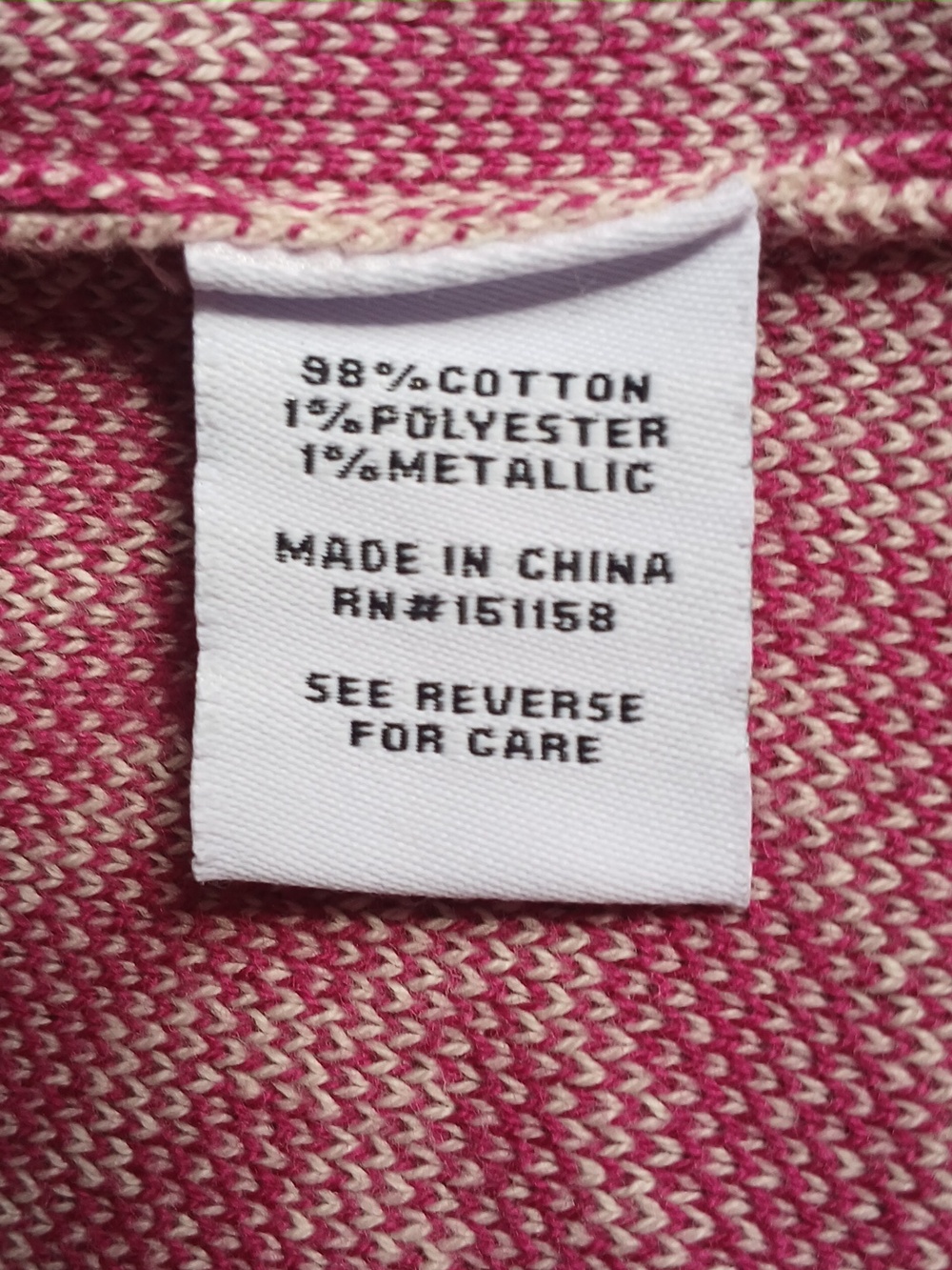 525 America Jacquard Belted Cardigan Cream Multi - Picture 5 of 6
